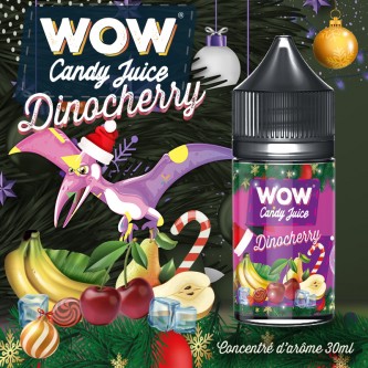 Concentré Dinocherry 30ml WOW Candy Juice - Made in Vape (5 pièces)