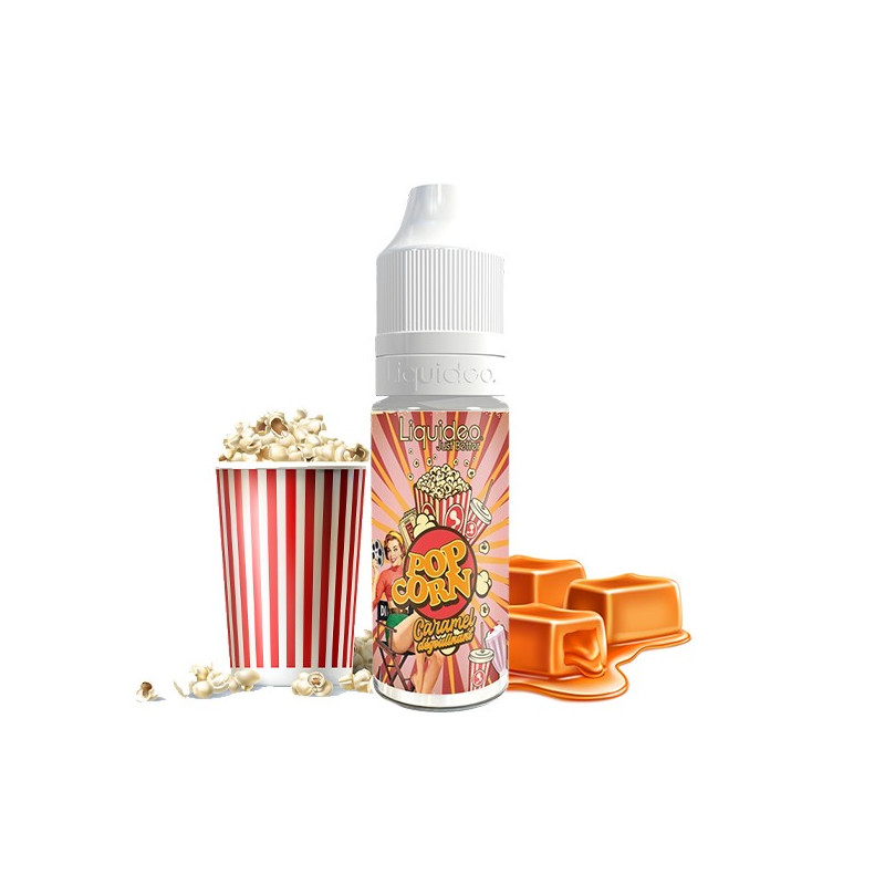 Pop Corn Caramel 10ml Tentation by Liquideo (15 pièces)