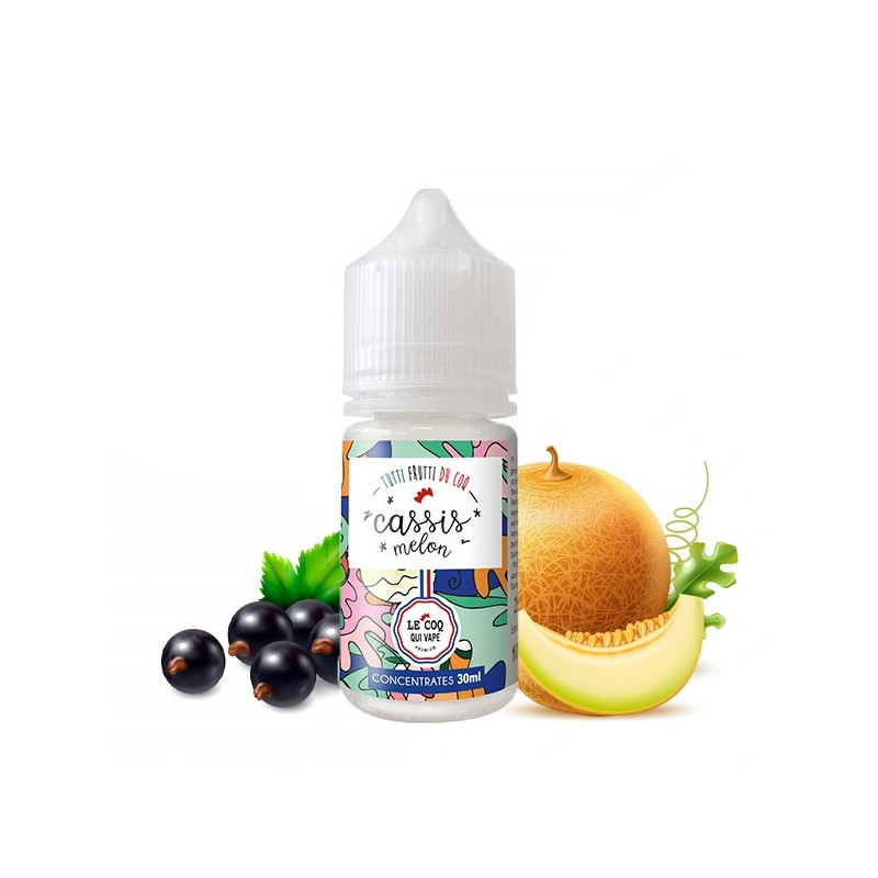 Concentré Cassis Melon 30ml Tutti Frutti du Coq by Le Coq qui Vape (5 pièces)