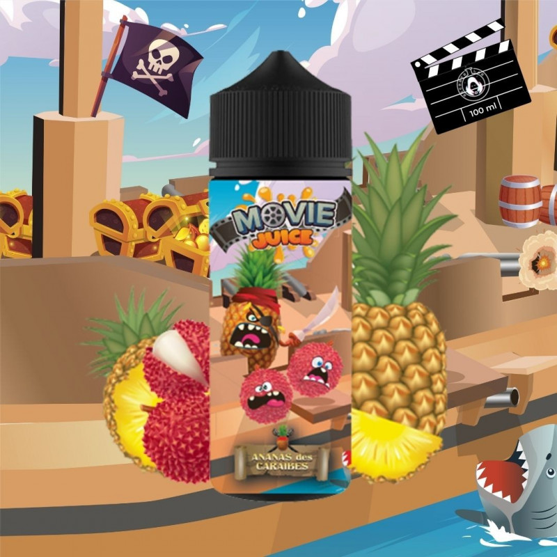 Ananas des Caraïbes 100ml Movie Juice by Secret's LAb