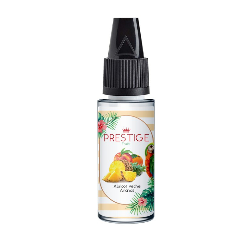 Concentré Abricot Pêche Ananas 10ml Prestige Fruits (10 pièces) Concentré Abricot Pêche Ananas 10ml Prestige Fruits (10 pièces)