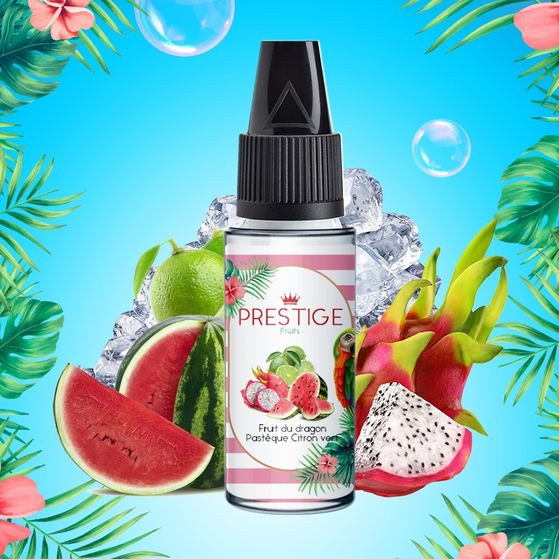 Concentré Fruits du Dragon, Pastèque, Citron Vert 10ml Prestige Fruits (10 pièces)