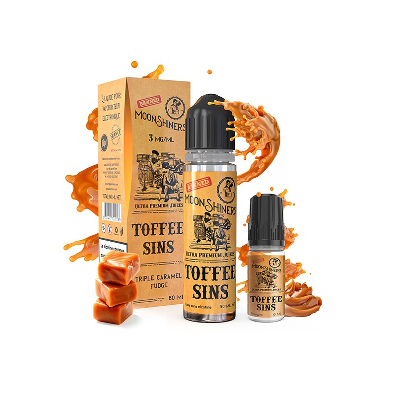 Kit Easy2Shake Moon Shiners : Toffee Sins 60ml Le French Liquide