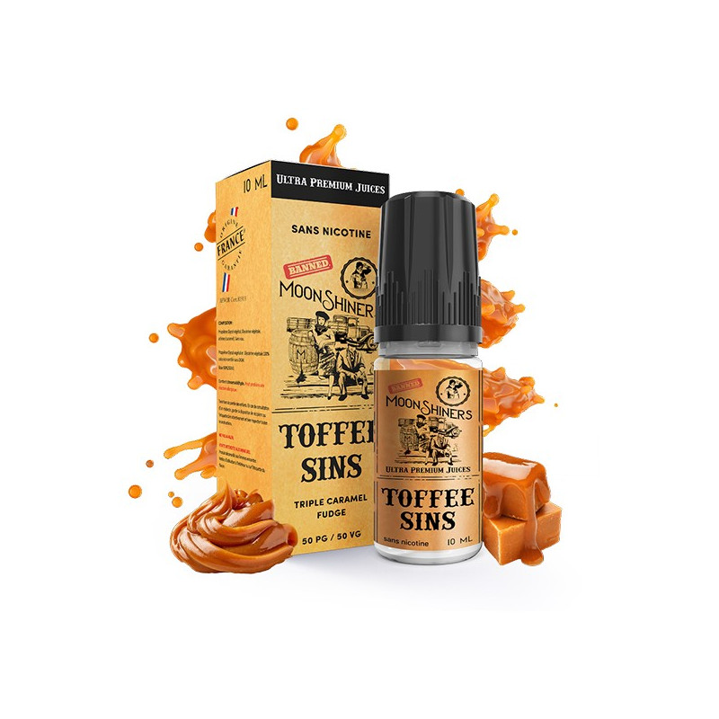 Moon Shiners : Toffee Sins 10ml Le French Liquide (6 pièces)