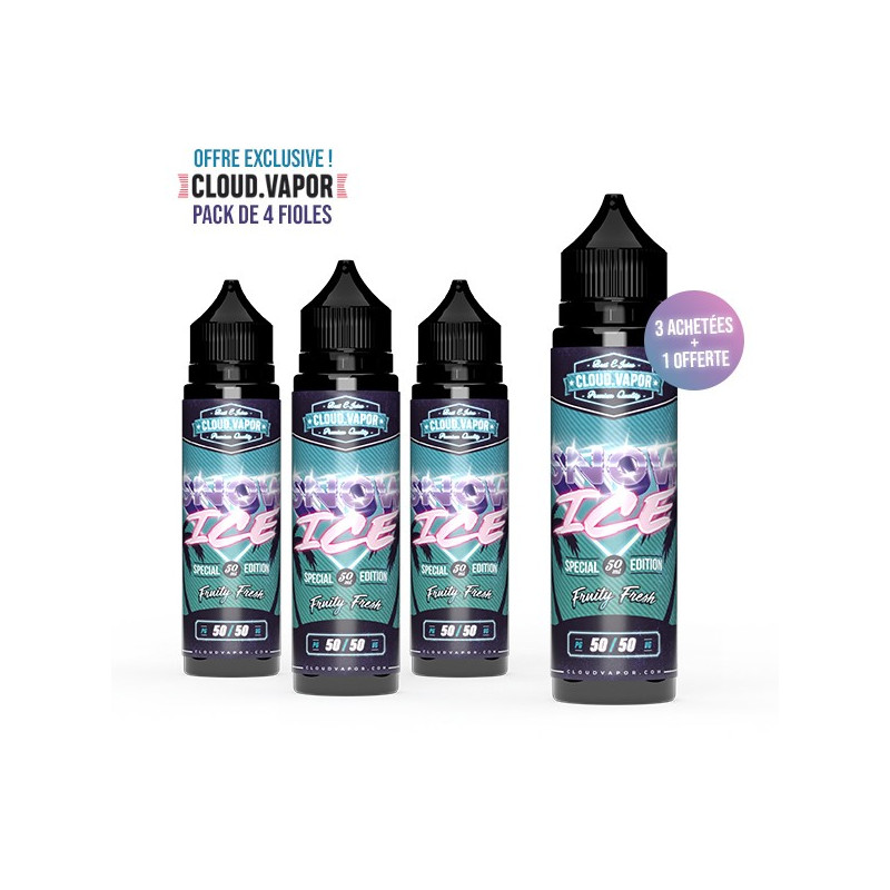 Pack Snow Ice 50ml Vintage by Cloud Vapor (3 fioles + 1 offerte)