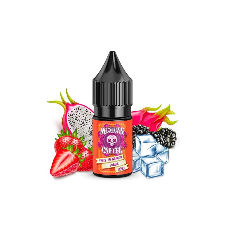 Concentré Fruit du Dragon Fraise Mûre 10ml Mexican Cartel (10 pièces)