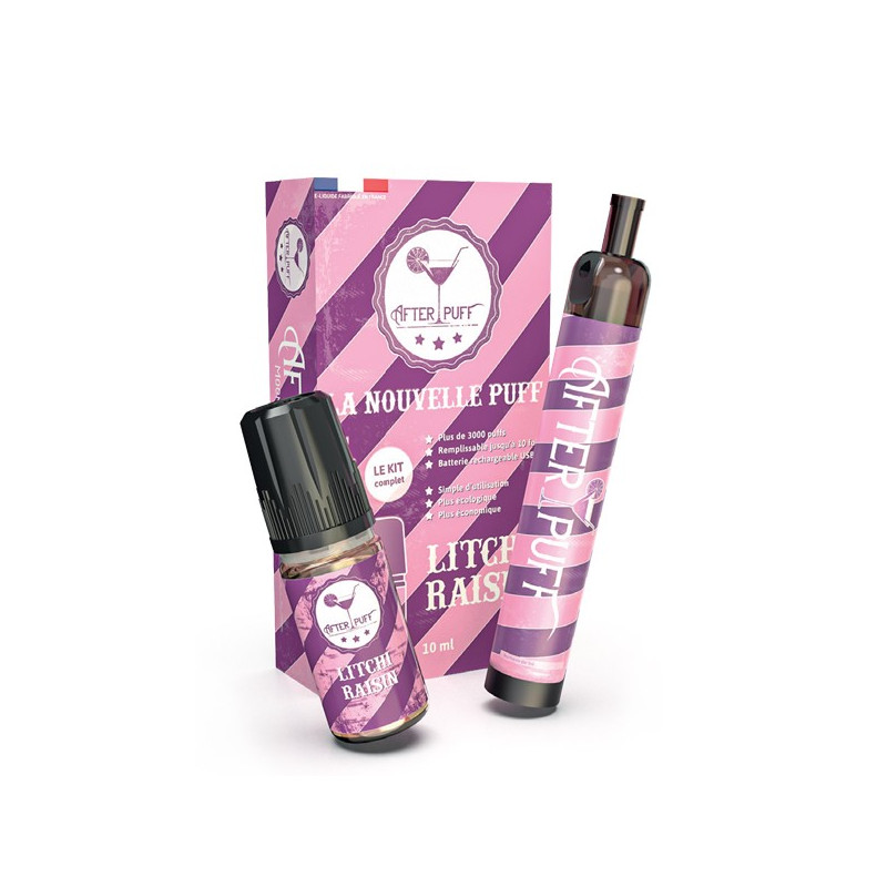 Kit Litchi Raisin 2ml 650mAh After Puff by Le French Liquide