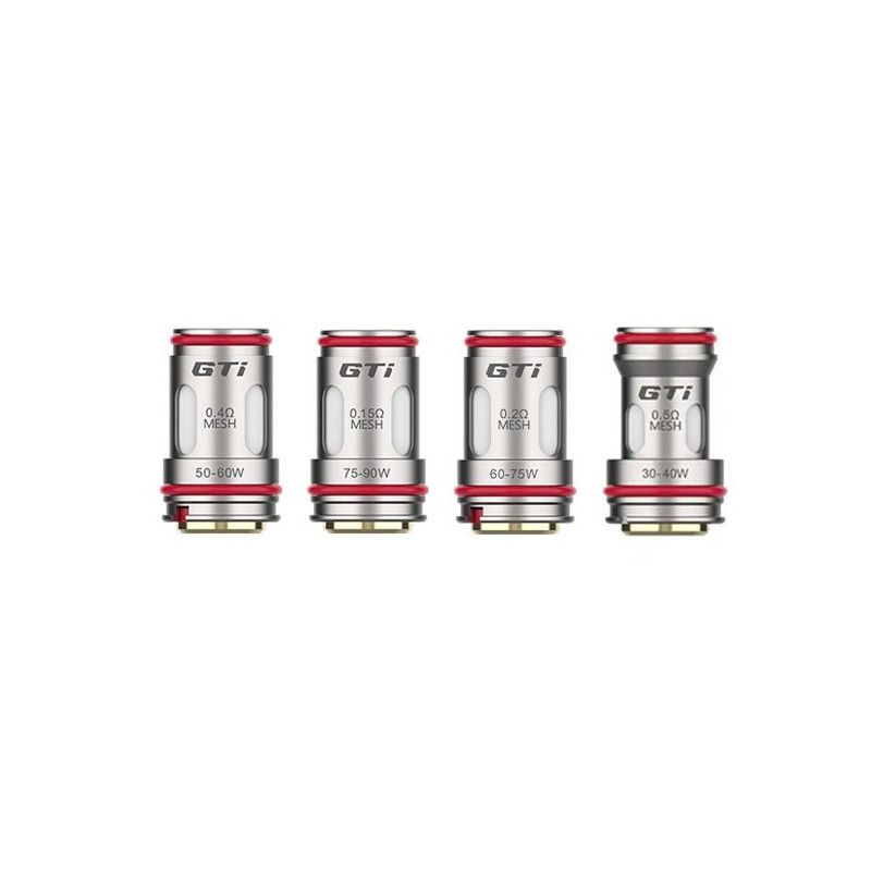 Résistances GTI Mesh (0.15/0.2/0.4/0.5) Vaporesso (pack de 5)