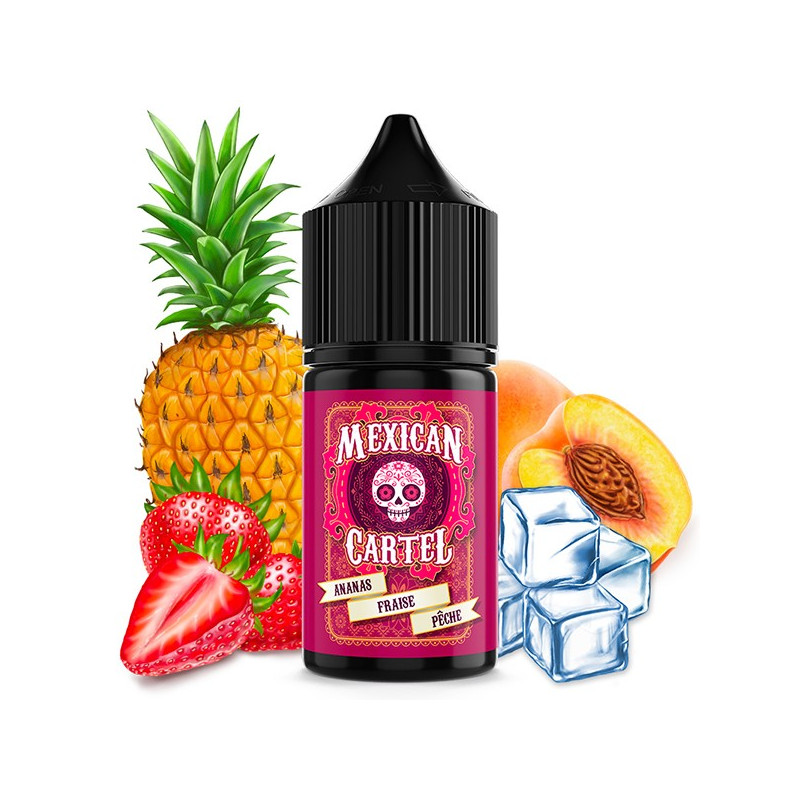 Concentré Ananas Fraise Pêche 30ml Mexican Cartel (5 pièces)