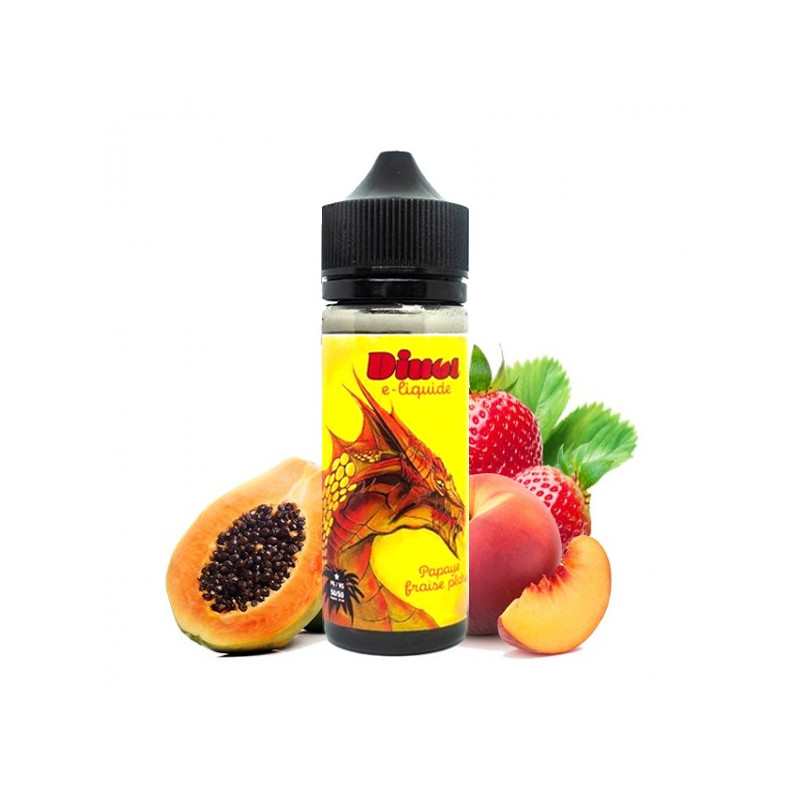 Papaye Fraise Pêche 100ml Dinos