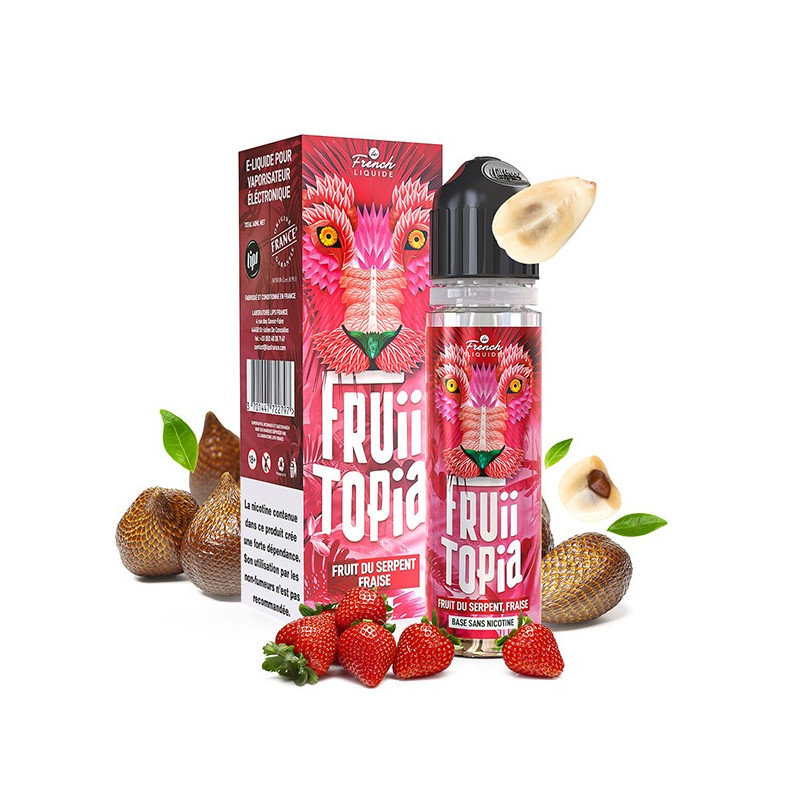 Kit Easy2Shake Fruit du Serpent, Fraise 60ml Fruiitopia by Le French Liquide