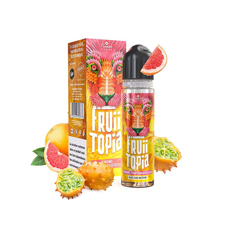 Kit Easy2Shake Kiwano, Pamplemousse Rose 60ml Fruiitopia by Le French Liquide