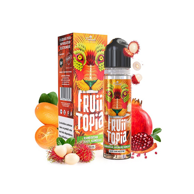 Kit Easy2Shake Ramboutan, Grenade, Kumquat 60ml Fruiitopia by Le French Liquide