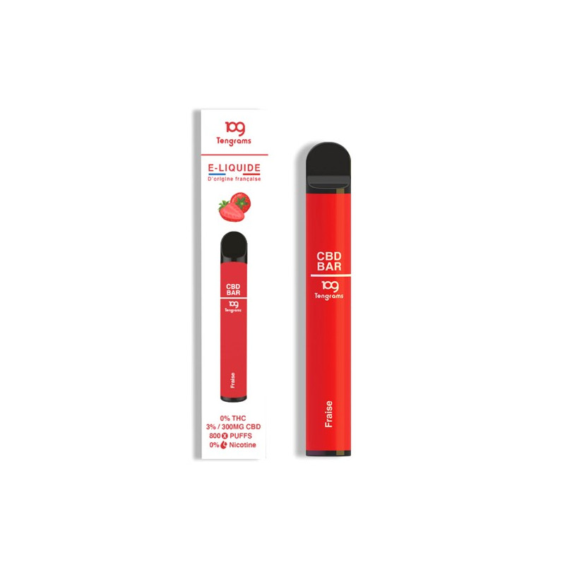 Vape Pen CBD Bar Fraise Tengrams