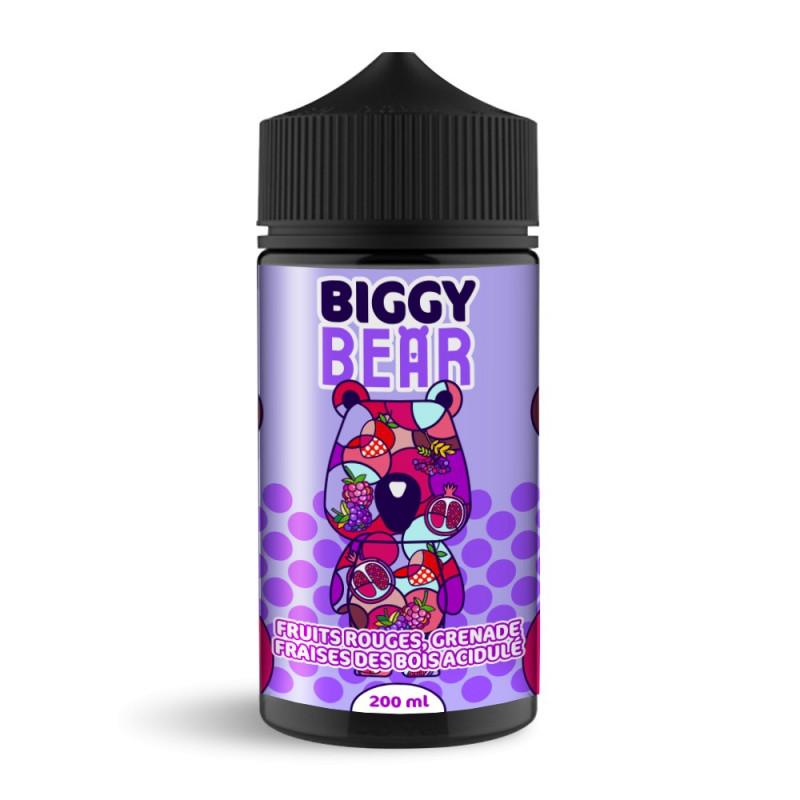 Fruits rouges Grenade Fraise des bois 200ml Biggy Bear Fruits rouges Grenade Fraise des bois 200ml Biggy Bear