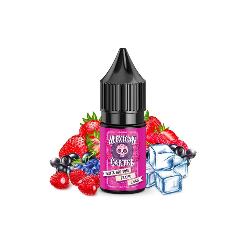 Concentré Fruits des Bois Fraise Cassis 10ml Mexican Cartel (10 pièces)