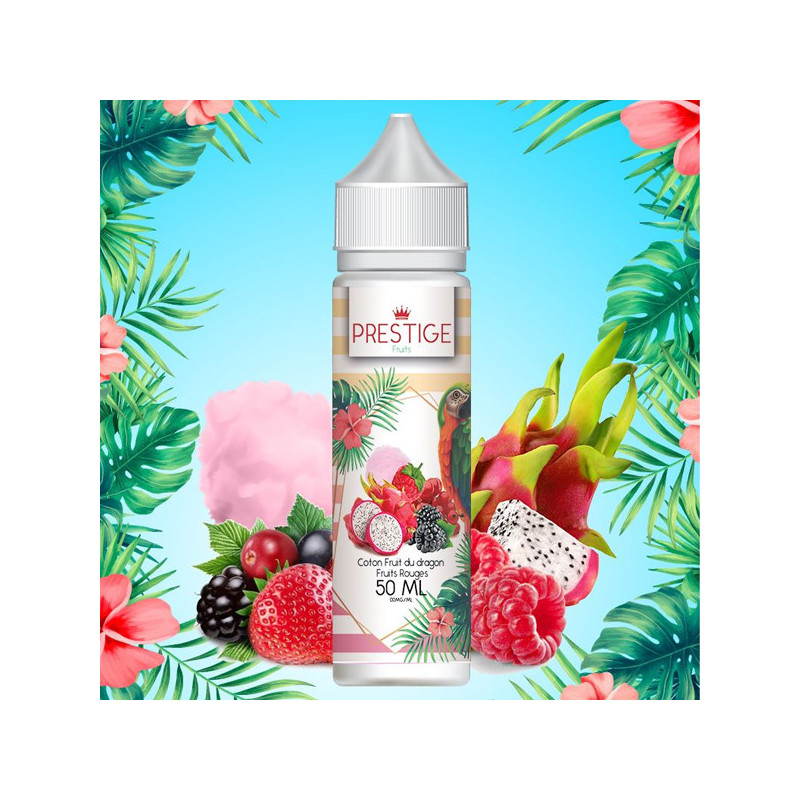 Cotton Candy, Fruit du dragon, Fruits rouges 50ml Prestige Fruits