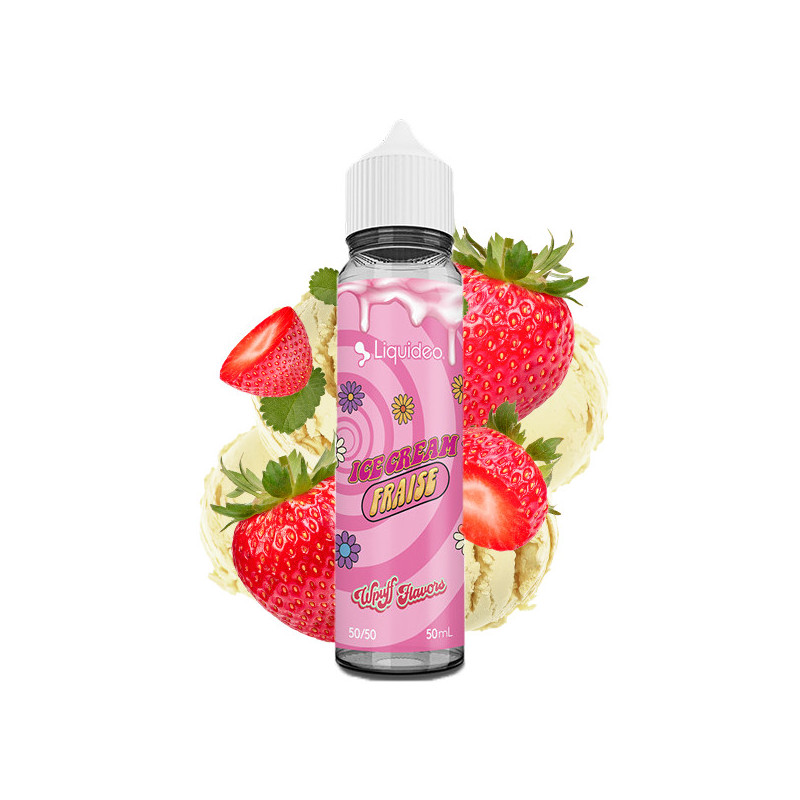 Ice Cream Fraise 50ml Wpuff Flavors by Liquideo