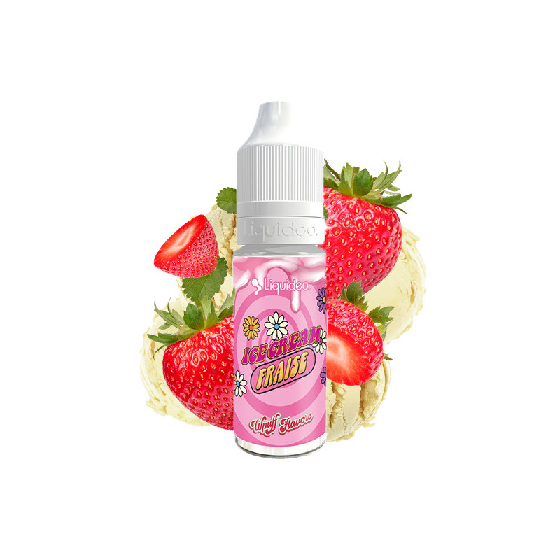 Ice Cream Fraise 10ml Wpuff Flavors by Liquideo (8 pièces)