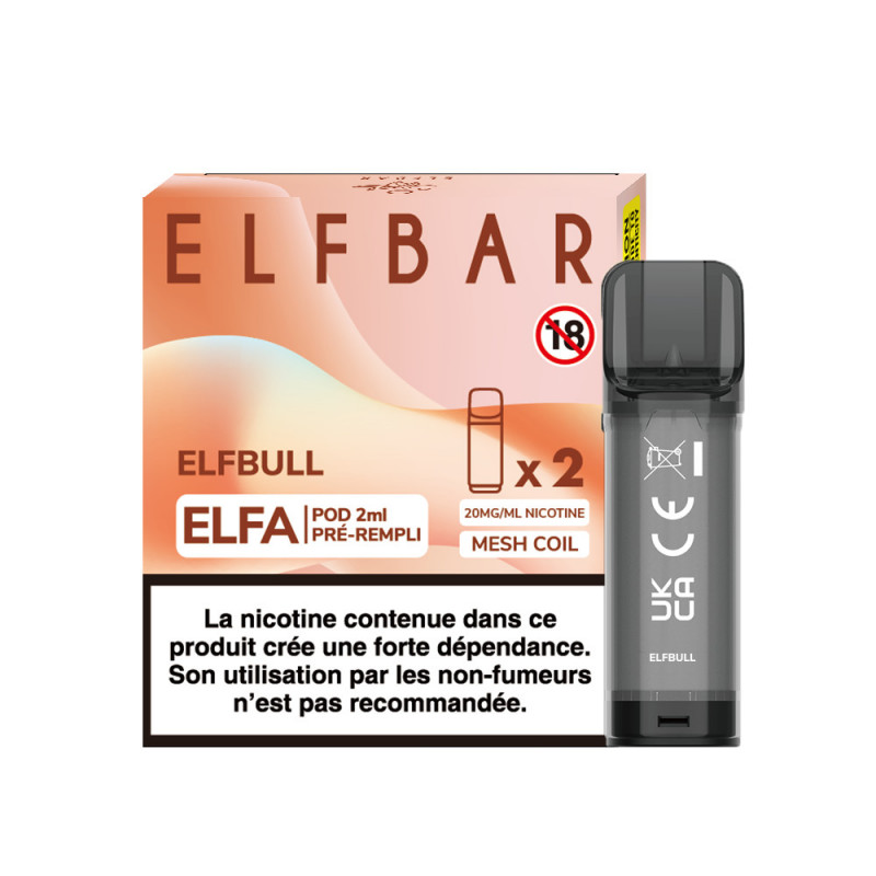 Pod ElfBull 2ml Elfa - ElfBar (pack de 2)