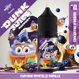 Concentré Cupcake Myrtille Vanille 30ml Dunk Juice Factory - Made in Vape (5 pièces)