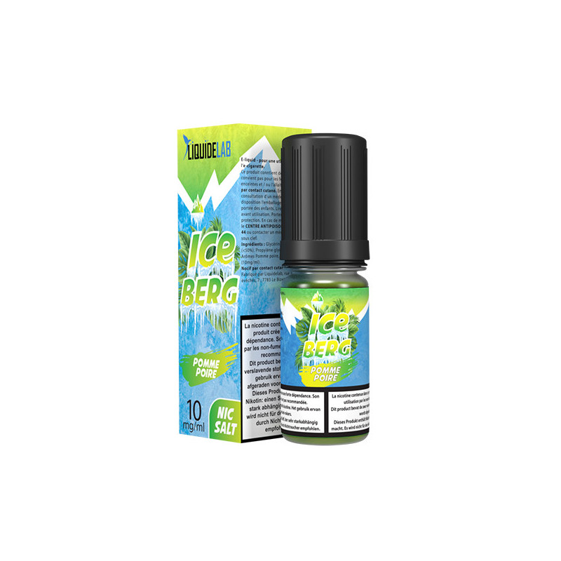 Pomme Poire Salt 10ml Iceberg - O'J Lab (10 pièces) Pomme Poire Salt 10ml Iceberg - O'J Lab (10 pièces)