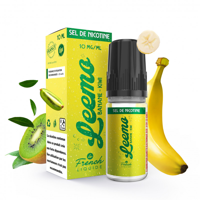 Banane Kiwi Salt 10ml Leemo - Le French Liquide (6 pièces)