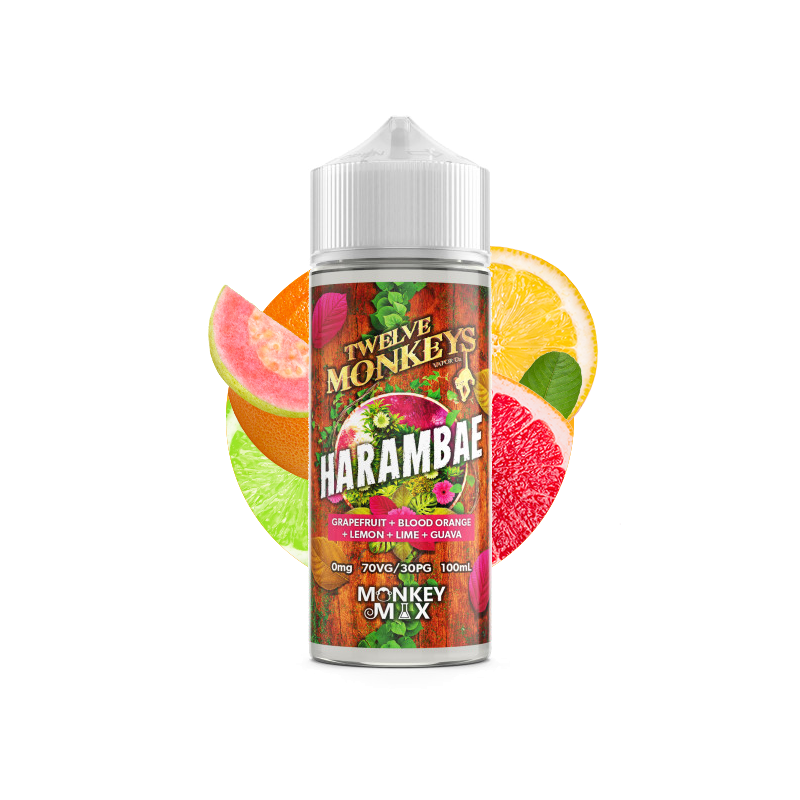 Harambae 100ml Monkey Mix - Twelve Monkeys