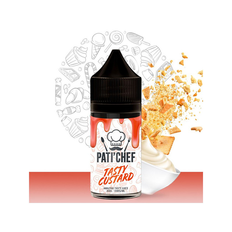 Concentré Tasty Custard 30ml - Pati’Chef (5 pièces)