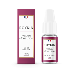 Passion Pêche Litchi - Salt 10ml - Roykin (5 pièces)