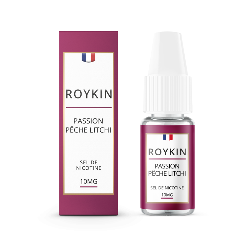 Passion Pêche Litchi - Salt 10ml - Roykin (5 pièces)