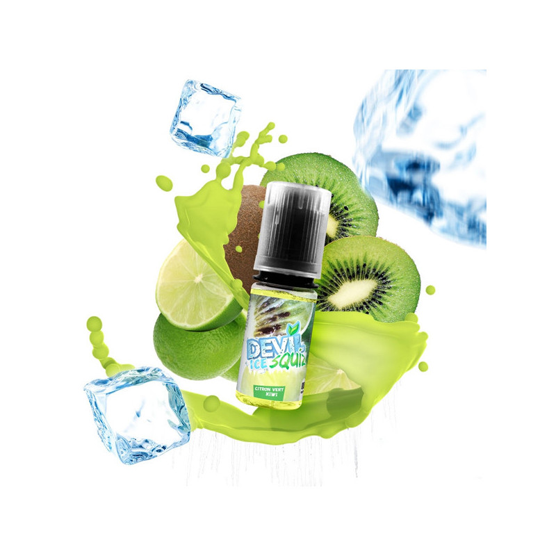 Citron Vert Kiwi Ice 10ml Devil Squiz - AVAP (10 pièces)