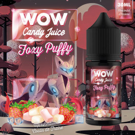 Concentré Foxy Puffy 30ml WOW Candy Juice - Made in Vape (5 pièces)