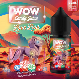 Concentré Love Lion 30ml WOW Candy Juice - Made in Vape (5 pièces)