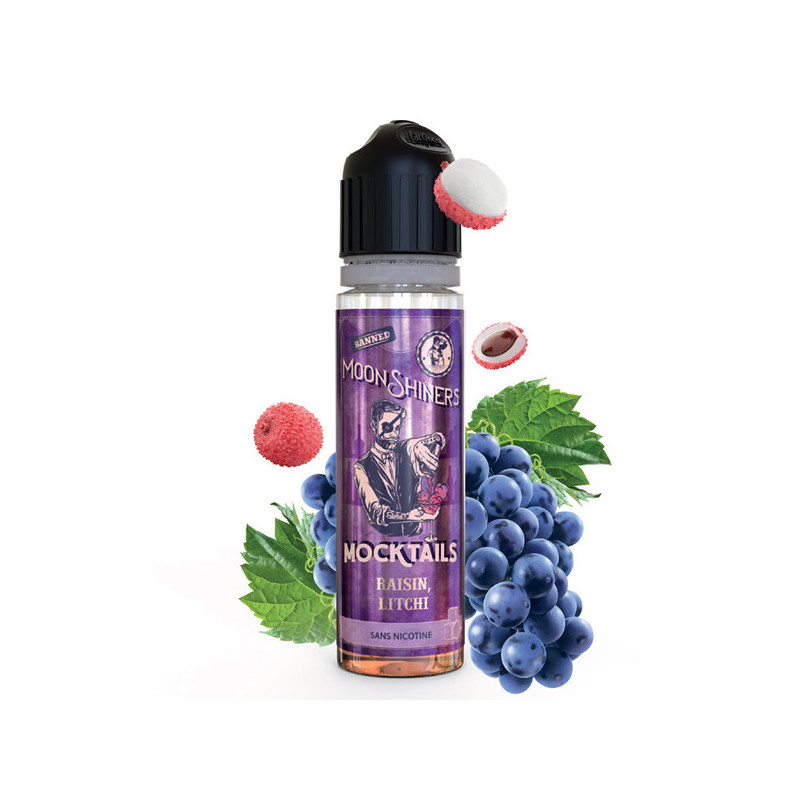 Raisin Litchi 50ml Moonshiners Mocktails - Le French Liquide