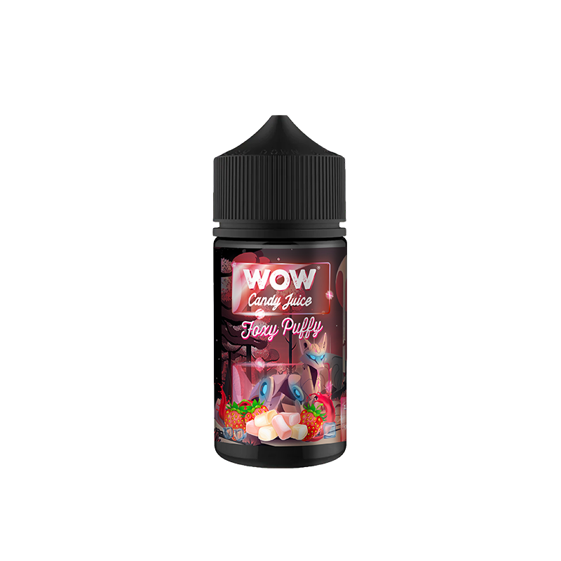 Foxy Puffy 100ml WOW Candy Juice - Made in Vape Foxy Puffy 100ml WOW Candy Juice - Made in Vape