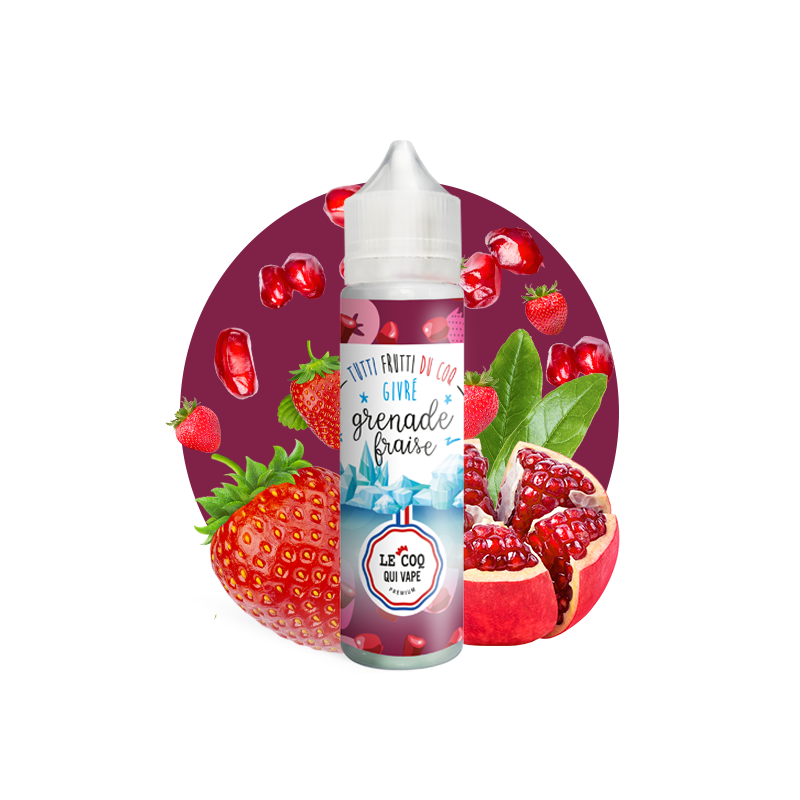 Grenade Fraise 50ml Tutti Frutti du Coq Givré - Le Coq qui Vape