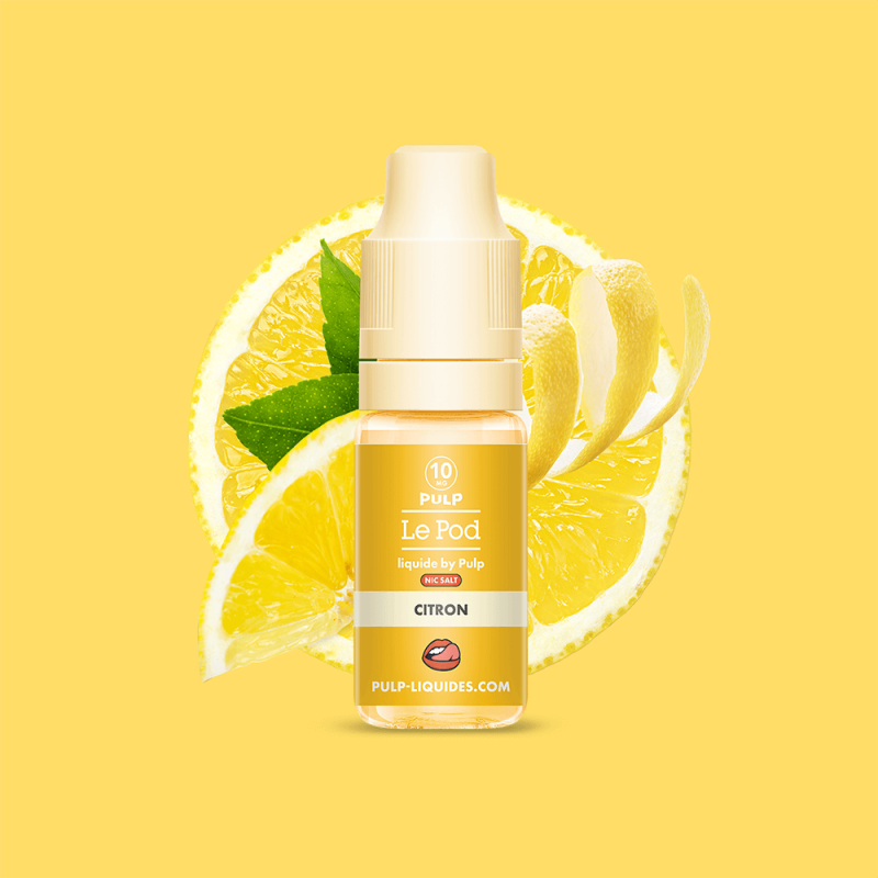 Citron 10ml Le Pod Liquide - Pulp (10 pièces)