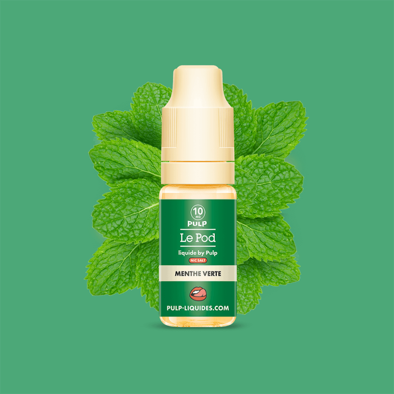 Menthe Verte 10ml Le Pod Liquide - Pulp (10 pièces)