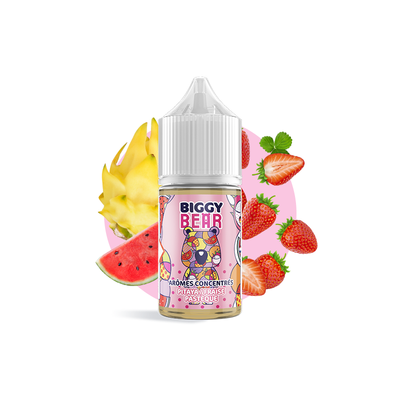 Concentré Pitaya Fraise Pastèque 30ml - Biggy Bear (5 pièces)