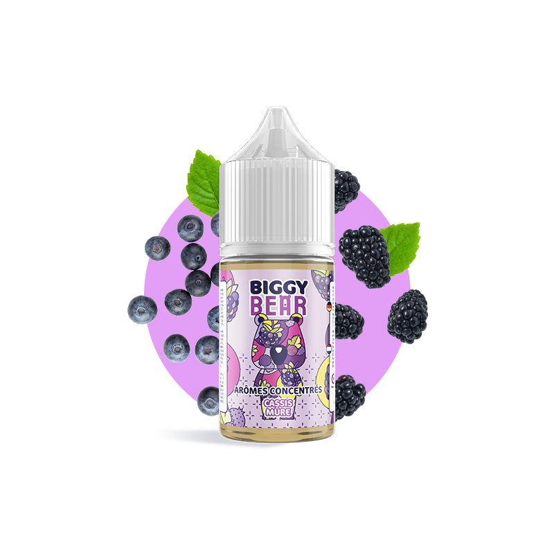 Concentré Cassis Mûre 30ml - Biggy Bear (5 pièces)