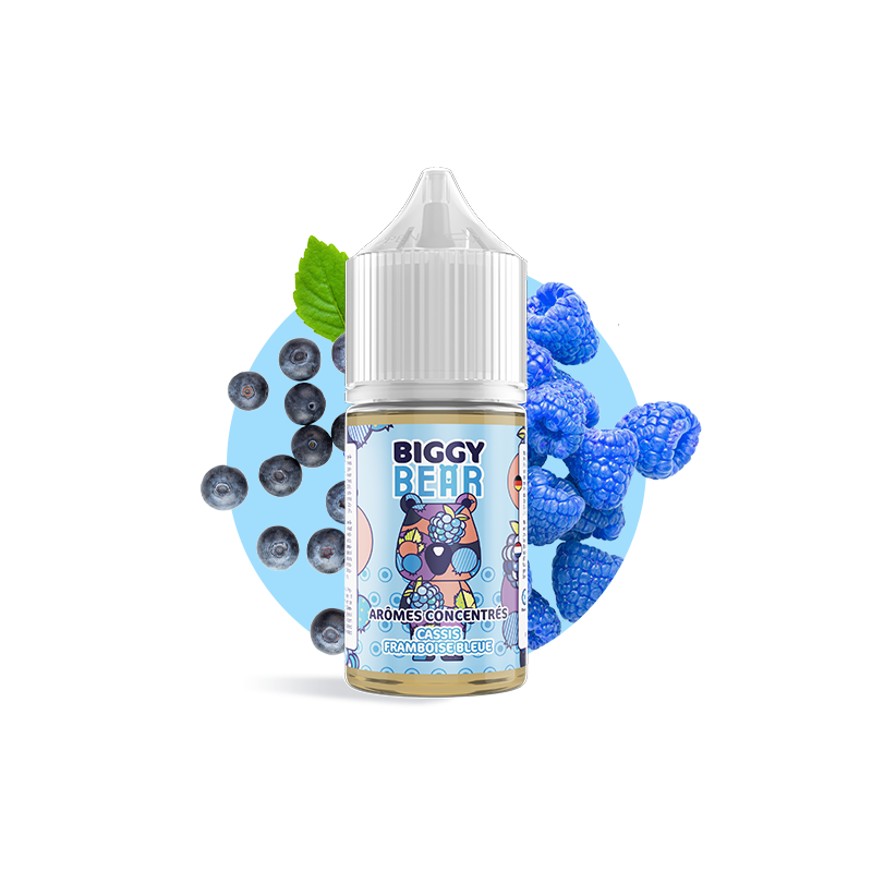 Concentré Cassis Framboise Bleue 30ml - Biggy Bear (5 pièces)