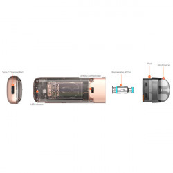 Kit Pod Flexus Peak 1000mAh - Aspire Kit Pod Flexus Peak 1000mAh - Aspire