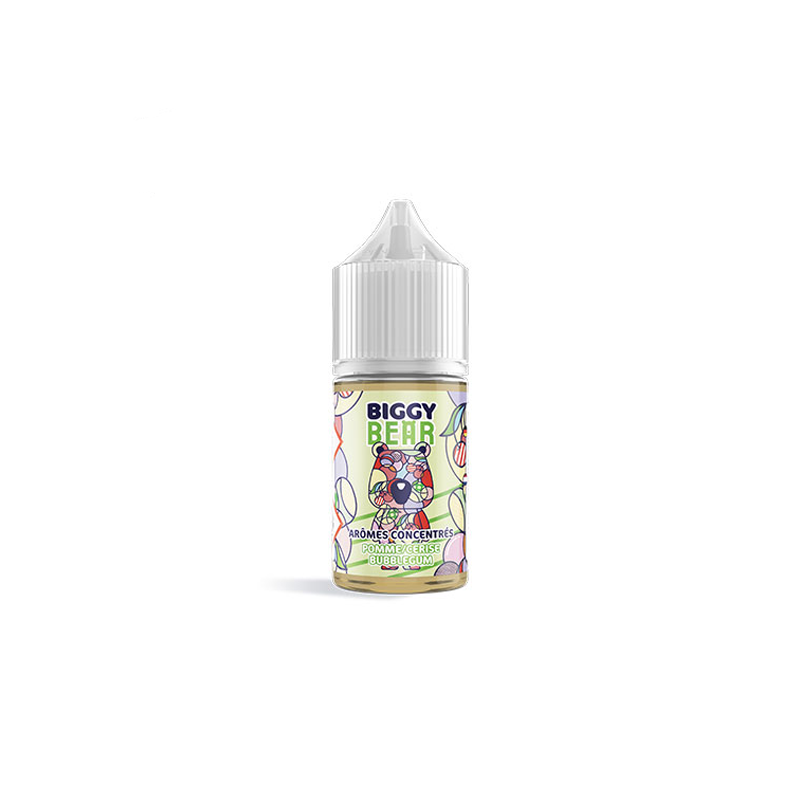 Concentré Pomme Cerise Bubble Gum 30ml - Biggy Bear (5 pièces) Concentré Pomme Cerise Bubble Gum 30ml - Biggy Bear (5 pièces)