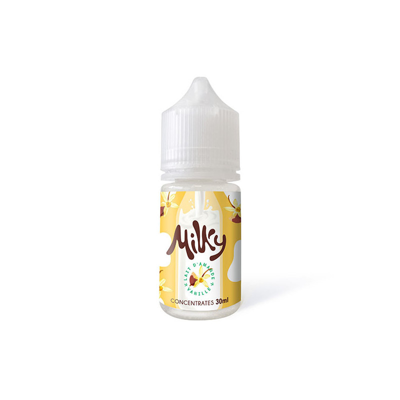 Concentré Lait d'Amande Vanille 30ml Milky - Le Coq qui Vape (5 pièces)