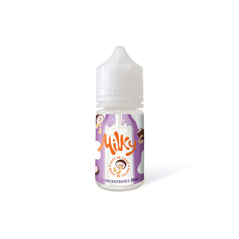 Concentré Lait de Coco Noix de Cajou 30ml Milky - Le Coq qui Vape (5 pièces)