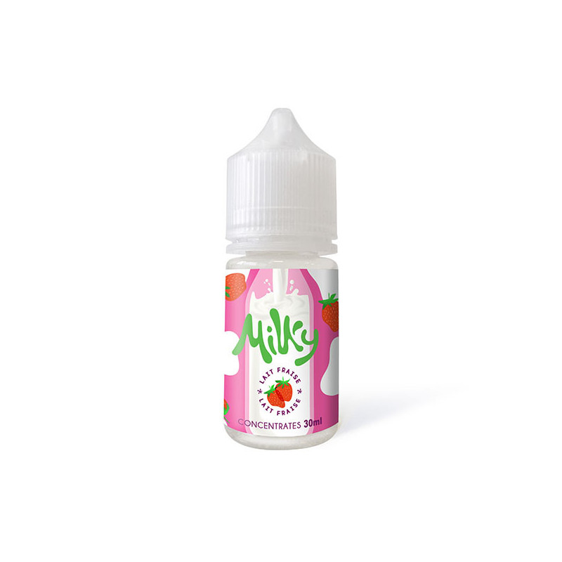 Concentré Lait Fraise 30ml Milky - Le Coq qui Vape (5 pièces)