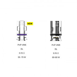 Résistances PnP VM6 (0.15ohm) Voopoo (pack de 5) Résistances PnP VM6 (0.15ohm) Voopoo (pack de 5)