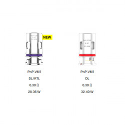Résistances Mesh PnP VM1 (0.3ohm) Voopoo (pack de 5) Résistances Mesh PnP VM1 (0.3ohm) Voopoo (pack de 5)