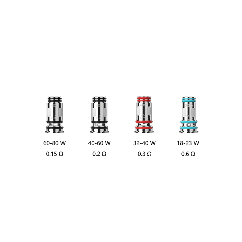 Résistances PnP-X (0.15/0.2/0.3/0.45/0.6ohm) - Voopoo (pack de 5)